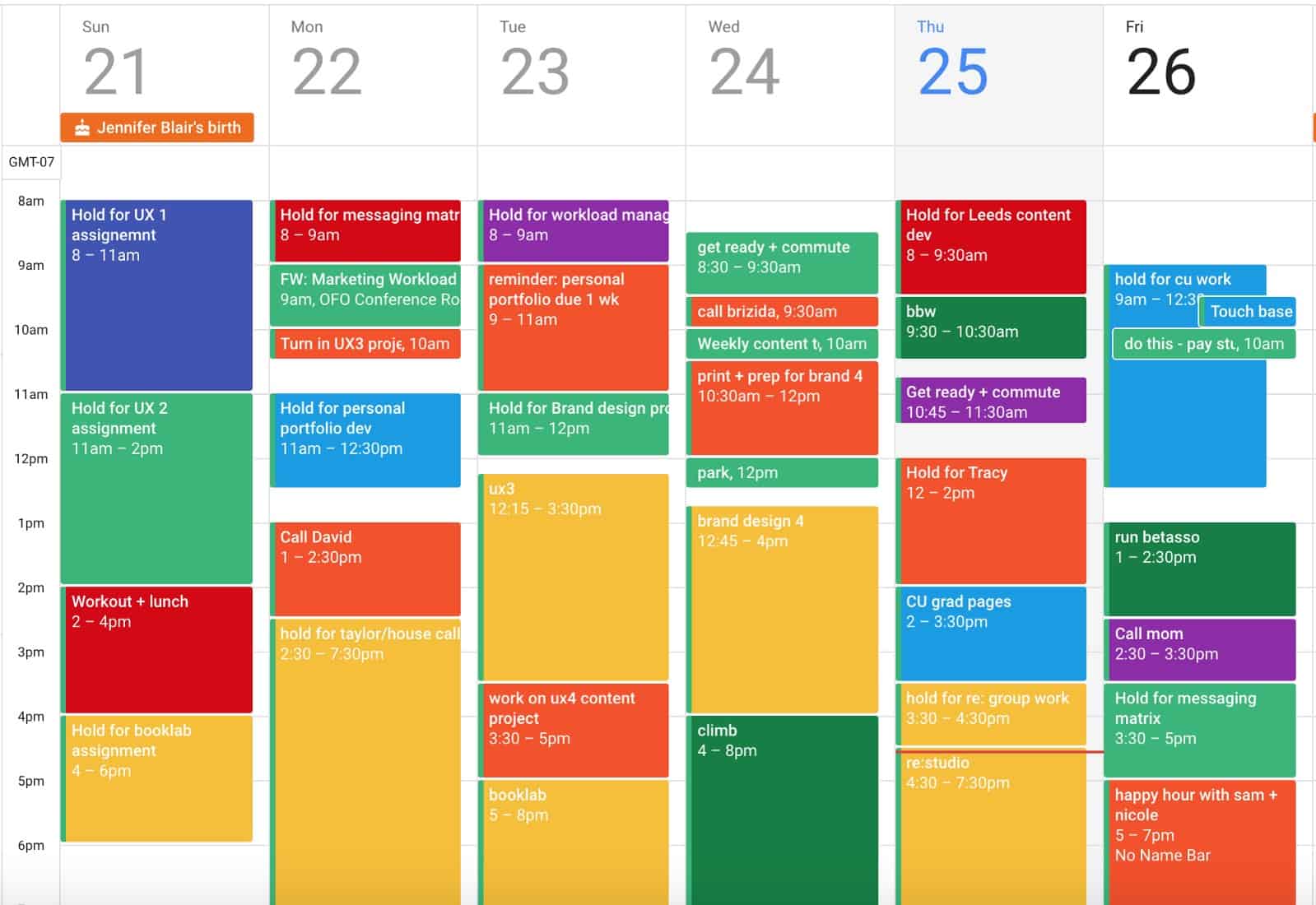 google calendario